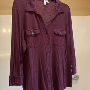 Cato Rich Burgundy Top 18/20W